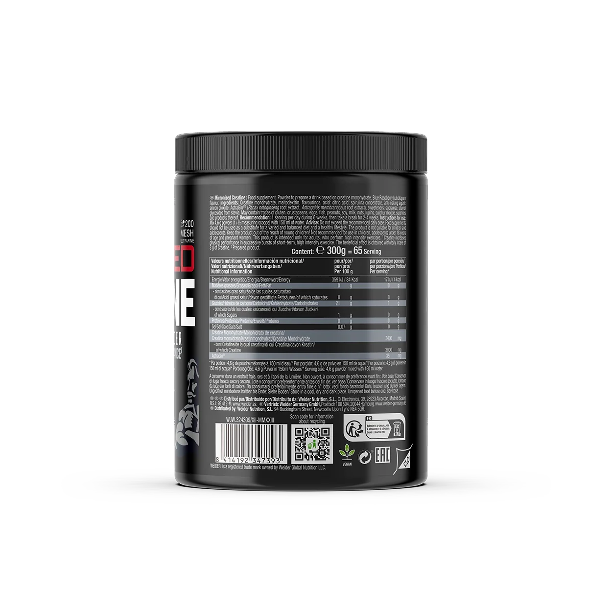 Micronized Creatine Blue Raspberry