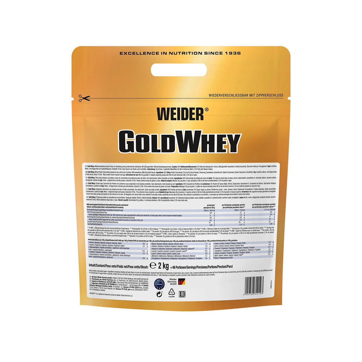 Gold Whey 500gr - 2kg